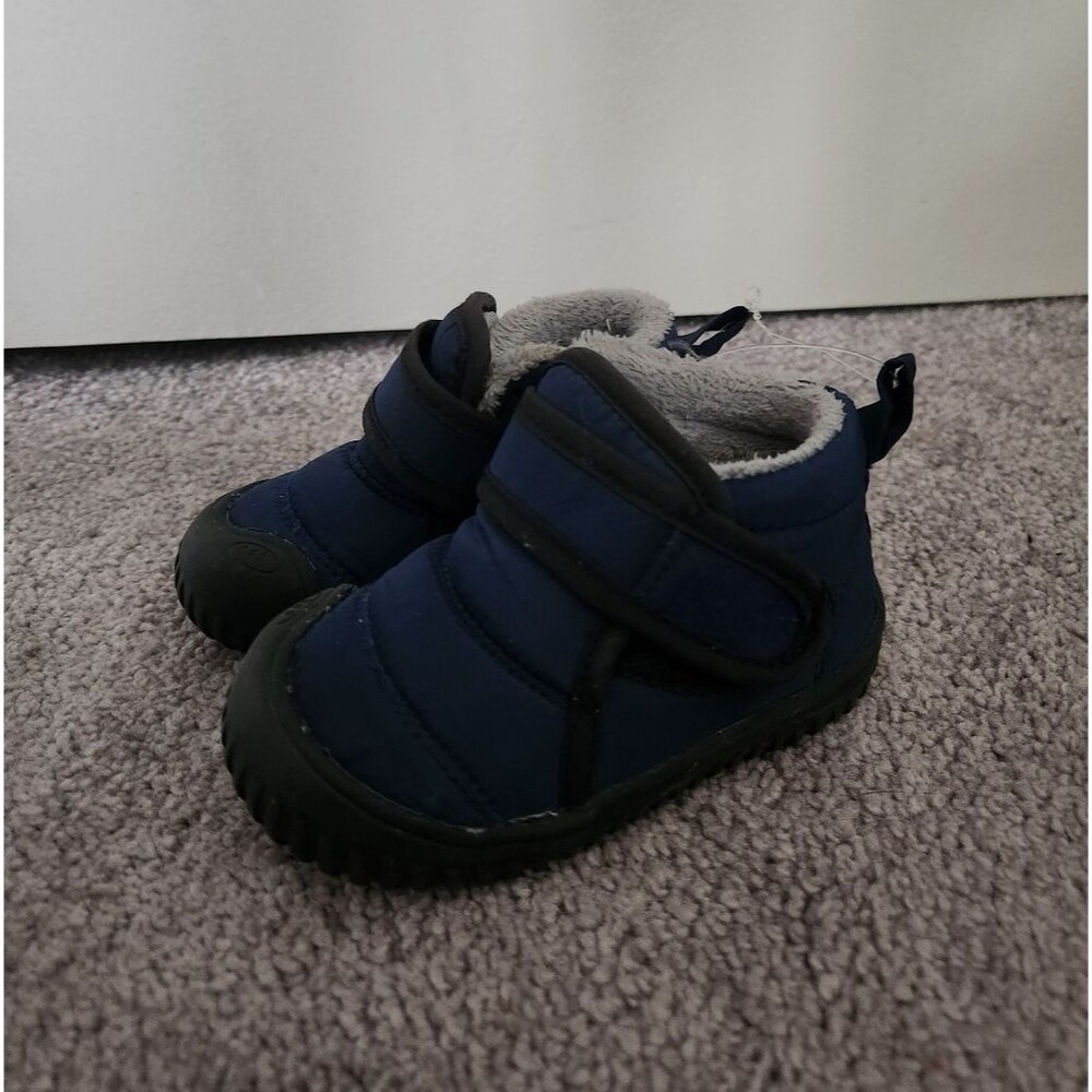 YUKTOPA Toddler Snow Boots Flexible Sole Size 7.5